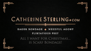 www.catherinesterling.com - 0260 All I Want for Christmas is... Scarf Bondage Orgasms thumbnail