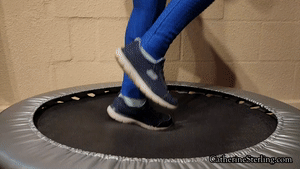 www.catherinesterling.com - 0381 Rebounder Workout Sock Tease thumbnail